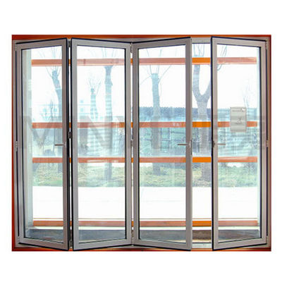 Decoratieve aluminium vouwglasdeuren met EPDM rubberband en 5mm 12A 5mm glas
