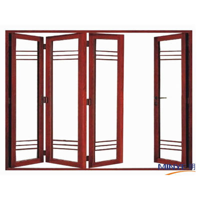 Decoratieve aluminium vouwglasdeuren met EPDM rubberband en 5mm 12A 5mm glas