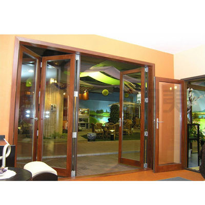 Decoratieve aluminium vouwglasdeuren met EPDM rubberband en 5mm 12A 5mm glas