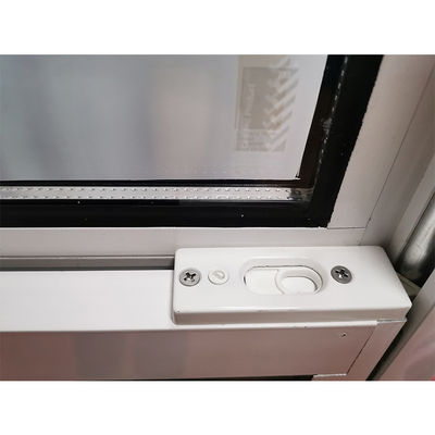 Ontwerp Verticaal Schuifbalk Opwaarts-Doorwaarts Schuifbalk Op maat gemaakte PVC dubbelhangende ramen