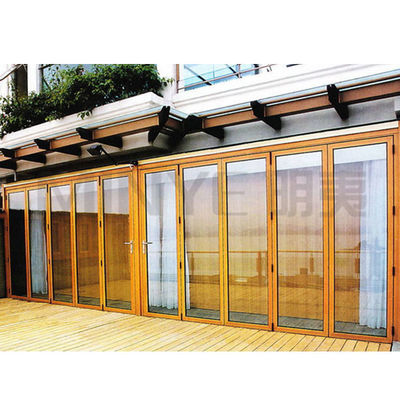 Decoratieve aluminium vouwglasdeuren met EPDM rubberband en 5mm 12A 5mm glas