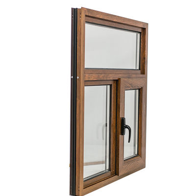 Swing open stijl klassieke stijl hout aluminium bekleding ramen met UPVC raam glas