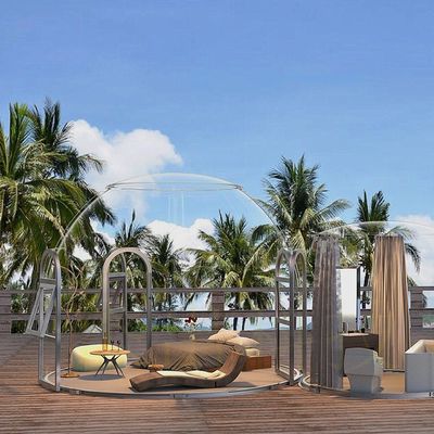 Transparante prefab Dome Huis voor Resort Bubble Tent in Shanghai 6M*H3.25M Grootte