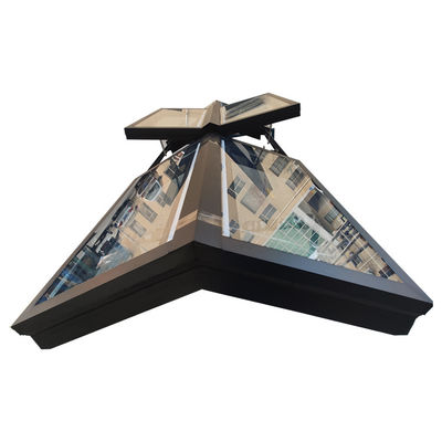 Chinese top hardware gehard glas dakraam met skyview dakraam in aangepaste kleuren