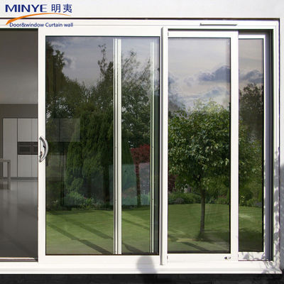 Glasdeurtype PVC/UPVC Dubbelglas schuifdeuren voor badkamer- en keukenkasten