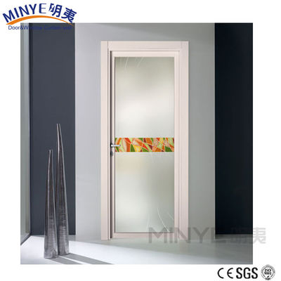Elegante interieurontwerp Aluminium badkamer deur met ventilatie en houten kleur optie