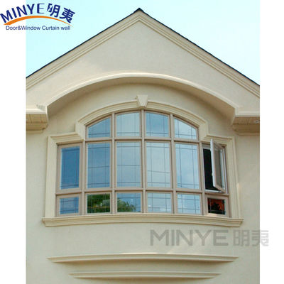 Plastic UPVC frame tuin stijl Casement ramen voor moderne huizen in modern ontwerp