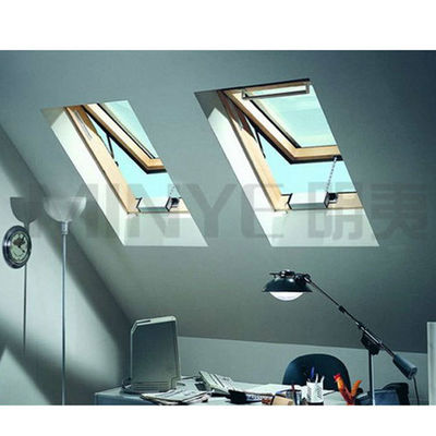 3.0mm CE Aluminium bekleding Houten profiel Moderne dubbele beglazing dakraam voor appartement