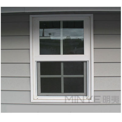 Moderne ontwerpstijl PVC/UPVC Verticale schuiframen met dubbelhangende functionaliteit