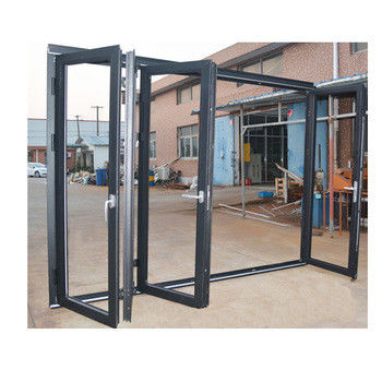 Moderne design waterdicht aluminium legering geluidsdicht vouwdeur met gehard glas
