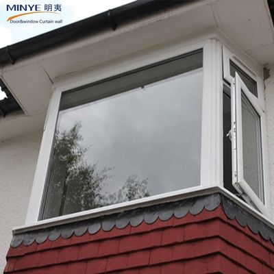 Double glazen Double gehard glas Swing Out PVC Bay Vinyl Windows voor residentiële