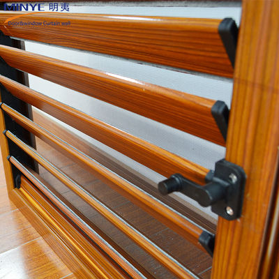 Moderne ontwerpen op maat Kleuren Houtkleur Aluminium Louvers voor thuis