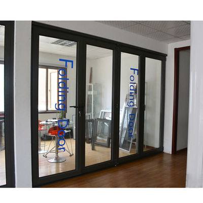 Grote transparante bi-vouwbare garagedeur met afgewerkt oppervlak en aluminium legeringsmateriaal