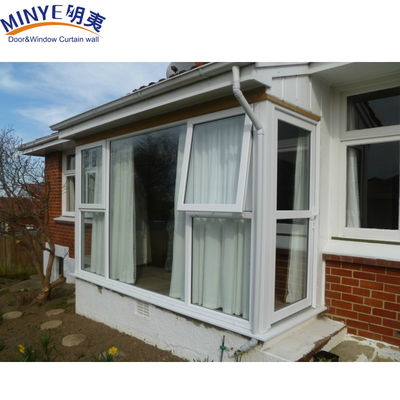 UPVC-profiel Plastic Frame Franse stijl patio ramen en deuren voor duurzaamheid buiten