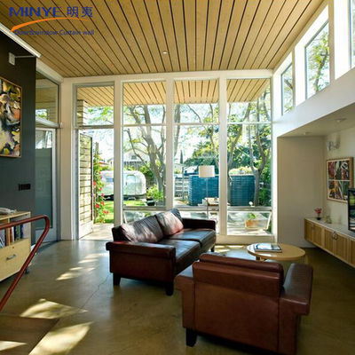 Australië standaard PVC Front French Glass Casement deur met zijde licht buiten