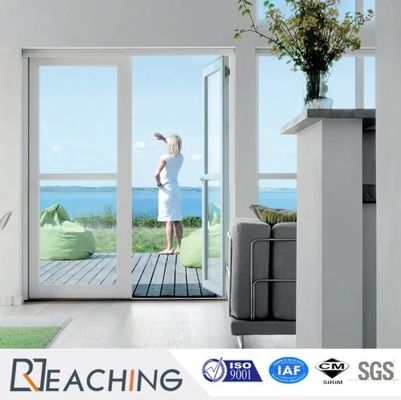 Australië standaard PVC Front French Glass Casement deur met zijde licht buiten