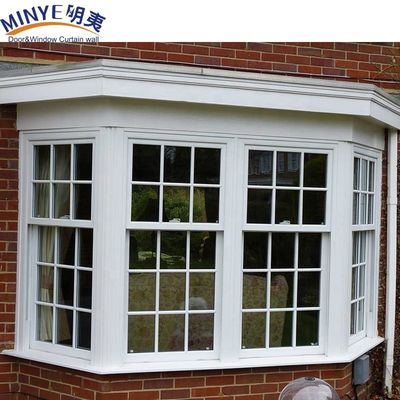 Dubbel geglazuurd dubbel gehard glas UPVC-profiel Tuinvensters voor binnen het budget