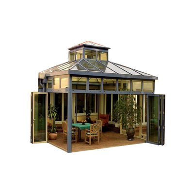 Buiten Solarium met aangepaste grootte Aluminium gebogen glas en aluminium legering