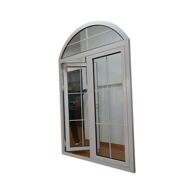 Witte rooster aluminium hoofddeur ontwerp met aangepaste grootte configuraties