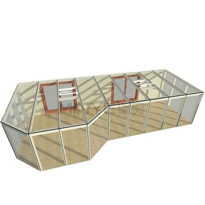 EUROPESE Design Stijl Luxe prefab huizen met aluminium frame en Lowe geïsoleerd glas