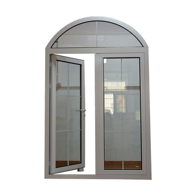 Gepersonaliseerde grootte boog Interieur roestvrij staal badkamer deur met gehard glas