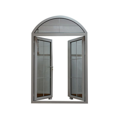 Gepersonaliseerde grootte boog Interieur roestvrij staal badkamer deur met gehard glas