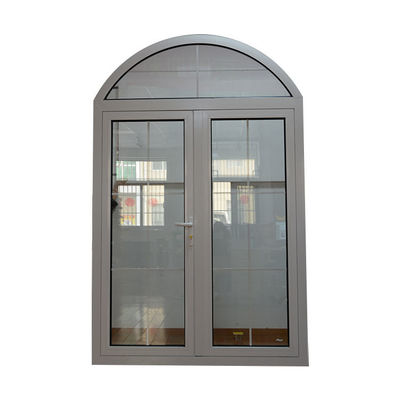 Gepersonaliseerde grootte boog Interieur roestvrij staal badkamer deur met gehard glas