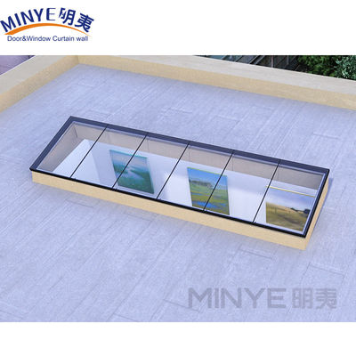DAKVINDELSCHARM HANGEN OPEN POEDERGECOTEERD aluminium dakraam met 5mm 9A 5mm glas