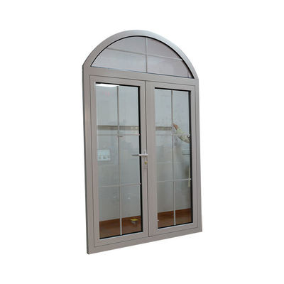 Gepersonaliseerde grootte boog Interieur roestvrij staal badkamer deur met gehard glas