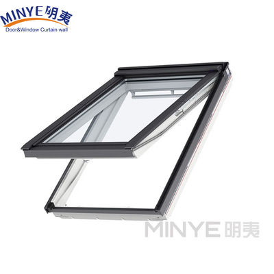 DAKVINDELSCHARM HANGEN OPEN POEDERGECOTEERD aluminium dakraam met 5mm 9A 5mm glas