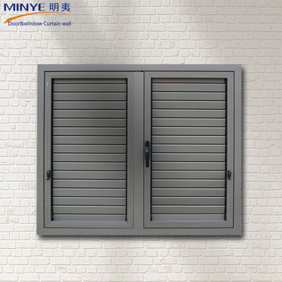 PVC-profiel Aluminium Interieurbeveiligingsluchter Venster Hurricane Impact Vensterkasten