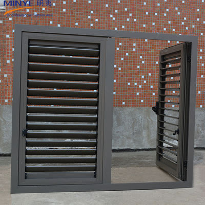 PVC-profiel Aluminium Interieurbeveiligingsluchter Venster Hurricane Impact Vensterkasten