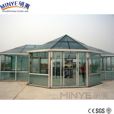 Zonnebaden Glashuizen Aluminium legering Glas accessoires voor Wintertuin in Shanghai