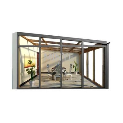 Aanpasbaar ontwerp Sterk geprefabriceerd glazen huis/aluminium zonnekamer/conservatorium