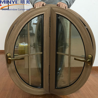 1.4 mm Profieldikte Steen gieten in Shanghai Halfrond Houten Casement Venster