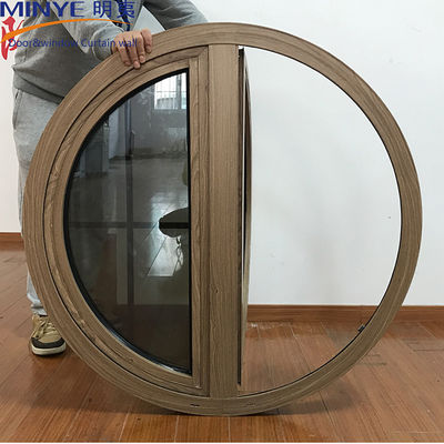 1.4 mm Profieldikte Steen gieten in Shanghai Halfrond Houten Casement Venster