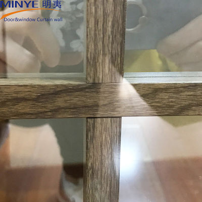 1.4 mm Profieldikte Steen gieten in Shanghai Halfrond Houten Casement Venster