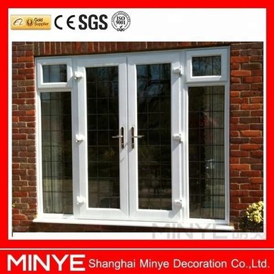 Kerala Huis Hoofddeur Ontwerp Vinyl Frame UPVC deur met glas en waterdichtheid