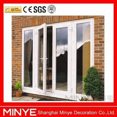 Kerala Huis Hoofddeur Ontwerp Vinyl Frame UPVC deur met glas en waterdichtheid