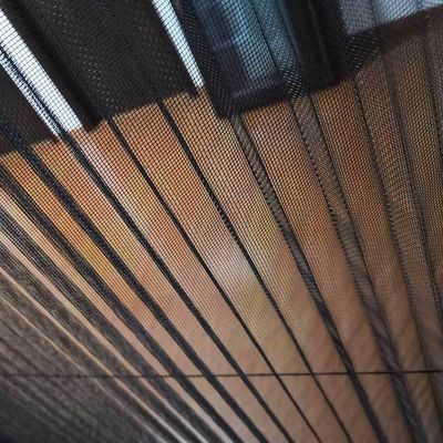 Groen aluminium raam muggen geplete mesh vouwbare scherm deur voor modern design