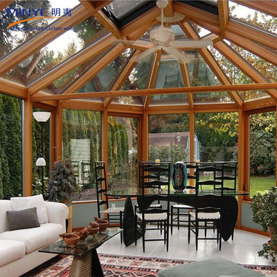 Dubbelgehard dubbel geglazuurd Lowe glas zonnekamer met poeder gecoate aluminium profiel