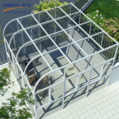 Dubbelgehard dubbel geglazuurd Lowe glas zonnekamer met poeder gecoate aluminium profiel