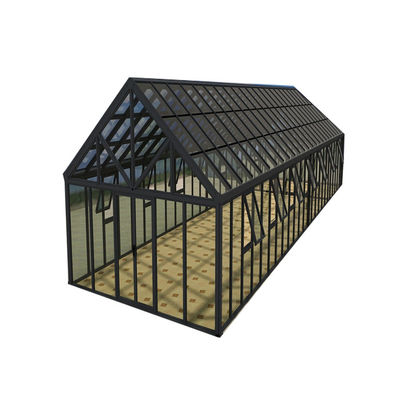 Aluminiumframe en glaspaneel geprefabriceerde thermische pauze zonnekamer voor kas