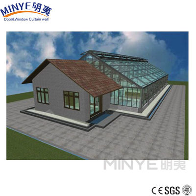 Elektrophoretische zonnekamer/aluminium wintertuin/conservatorium met driehoekige dakontwerp