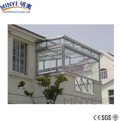 Waterdicht Europees ontwerp Aluminium glas Zonnepaneel kas voor hoteltuin