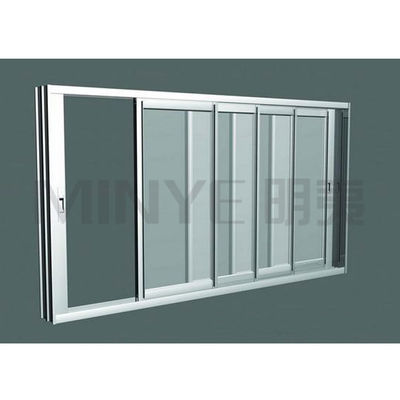 Geluidsdicht aluminium glasprofiel schuifvenster voor kasten in Myanmar