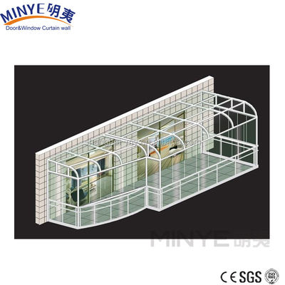 Dubbel gehard hol glas zonnekamer van oorsprong voor aluminium frame groenhuis