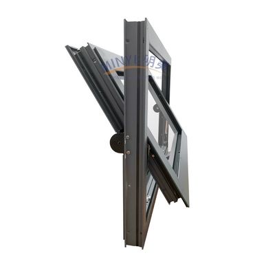 Hardware Aluminium horizontaal in het midden gehangen draaiend draaibank gehangen venster voor landelijke markten