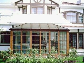 Driehoek dak giet maat Aluminium glas kamer Zonnekamer kits op laagste