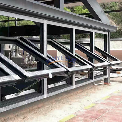 Hardware Aluminium horizontaal in het midden gehangen draaiend draaibank gehangen venster voor landelijke markten